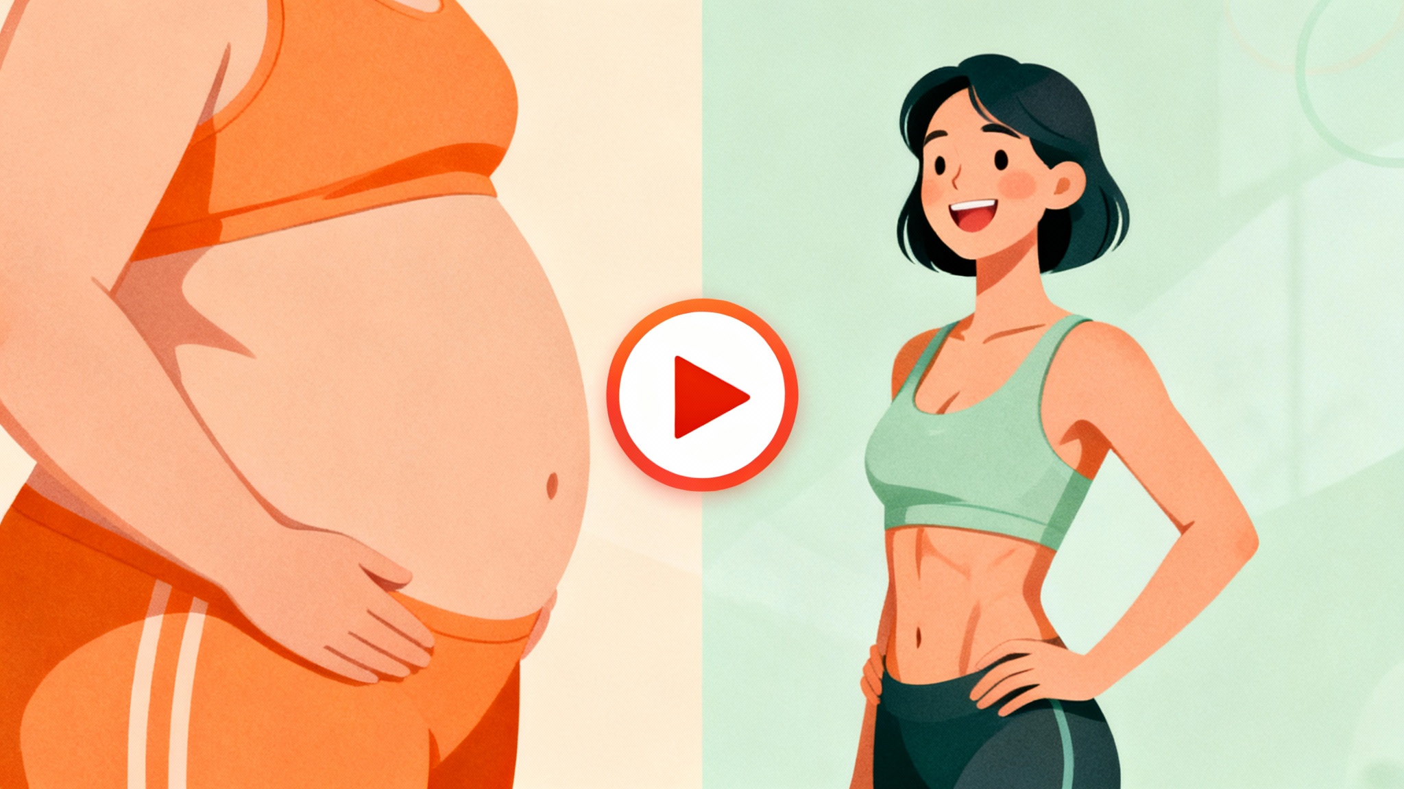 Vorher-Nachher-Transformation. Klicken um Video zu starten